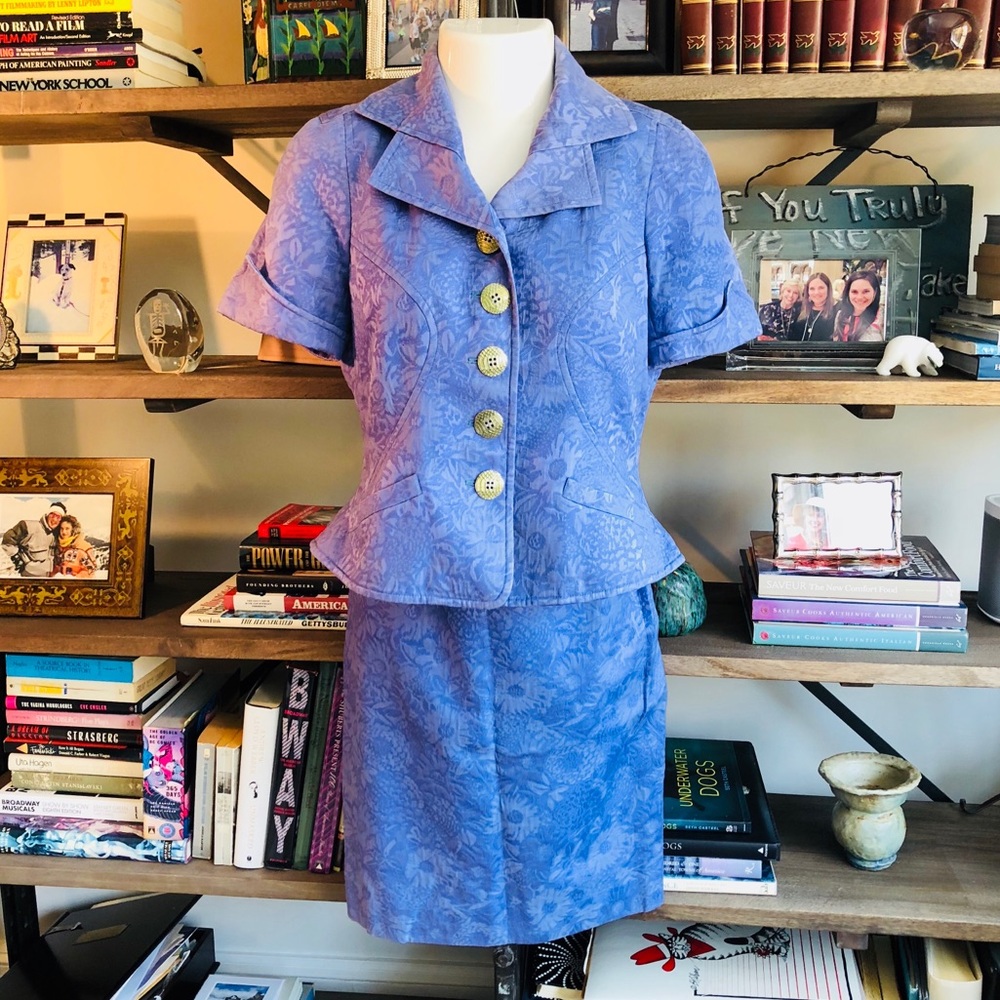 Christian Lacroix VINTAGE suit 100% Cotton